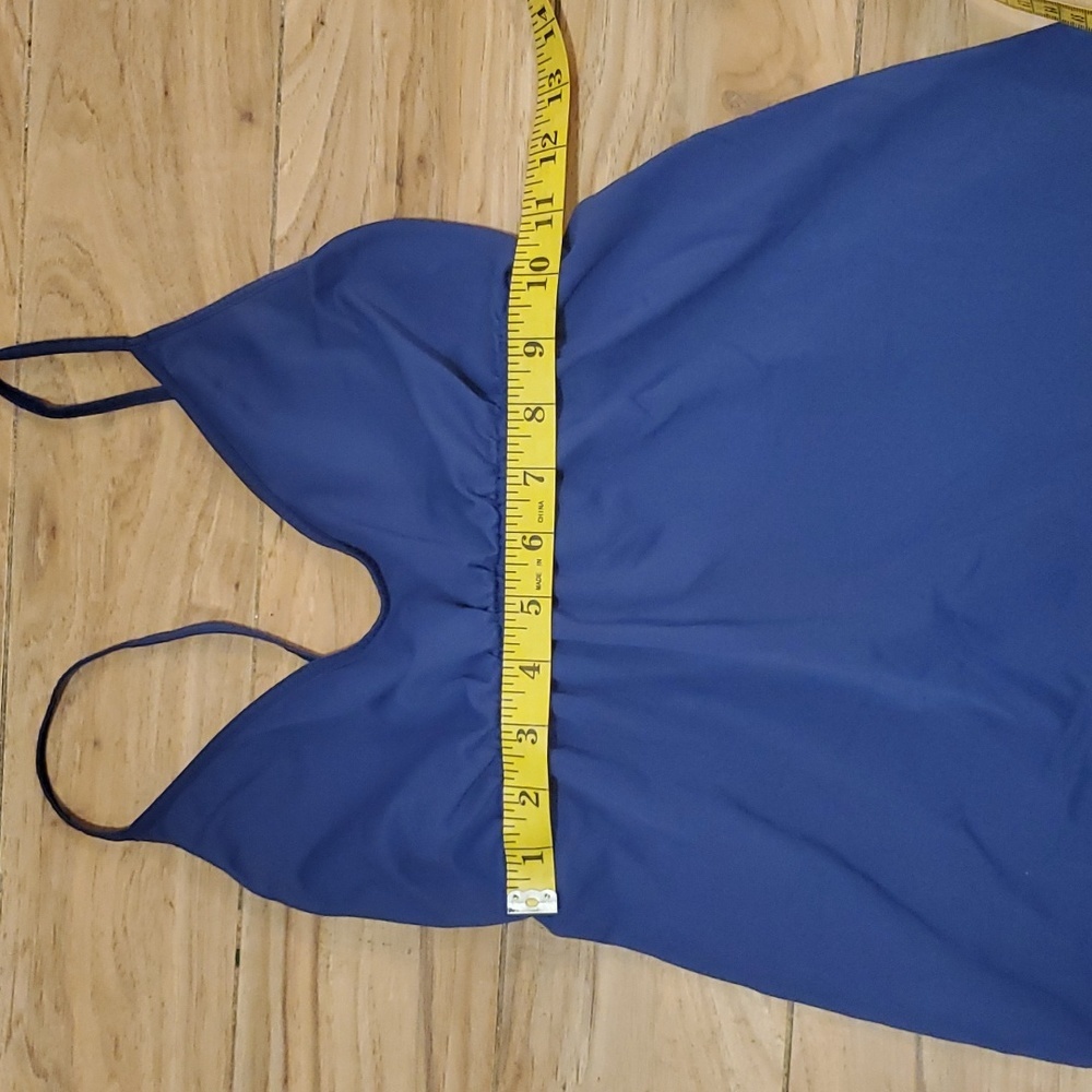 Blue Last Tango Stretchy V-Neck Tank Top - Picture 3 of 6